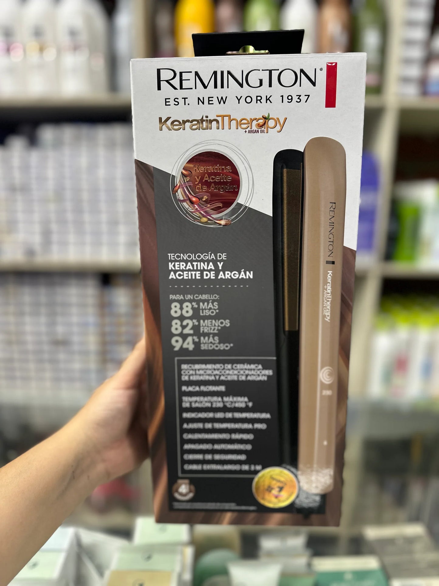 Plancha para Cabello Keratin Therapy (Queratina y Argan)
