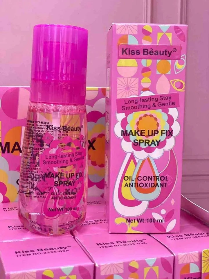 Spray Fijador de maquillaje Kiss Beauty