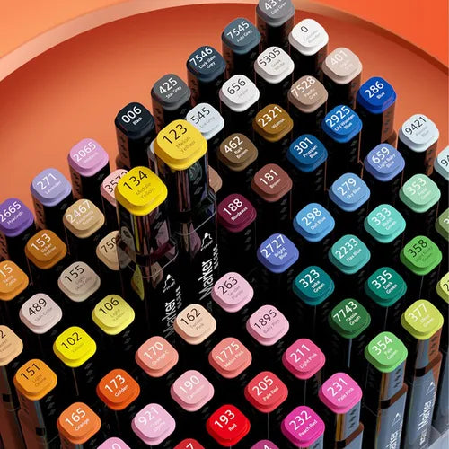 Kit de 120 Marcadores Doble Punta