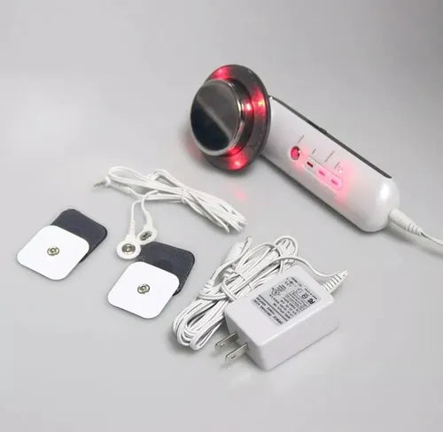 Masajeador Ultrasonido Infrarojo Galvanica Portátil 3 En 1