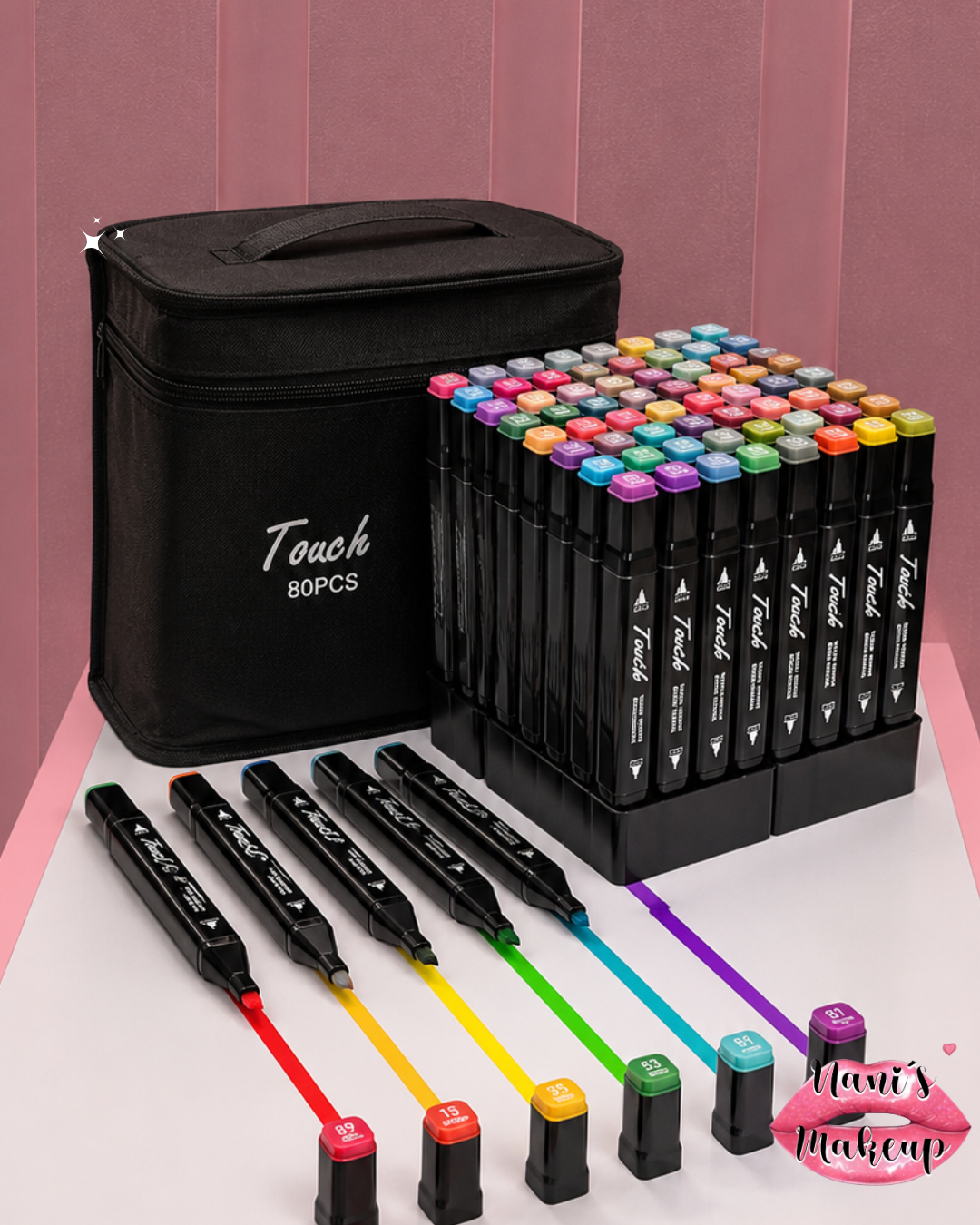 Kit de Marcadores x 80 Doble Punta