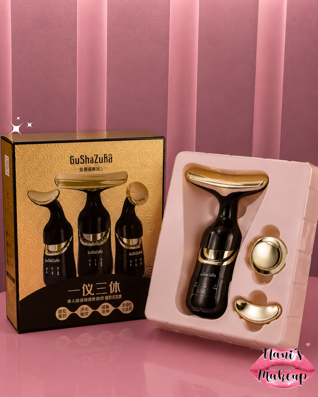 Masajeador Facial y de Cuello 4D 3 en 1