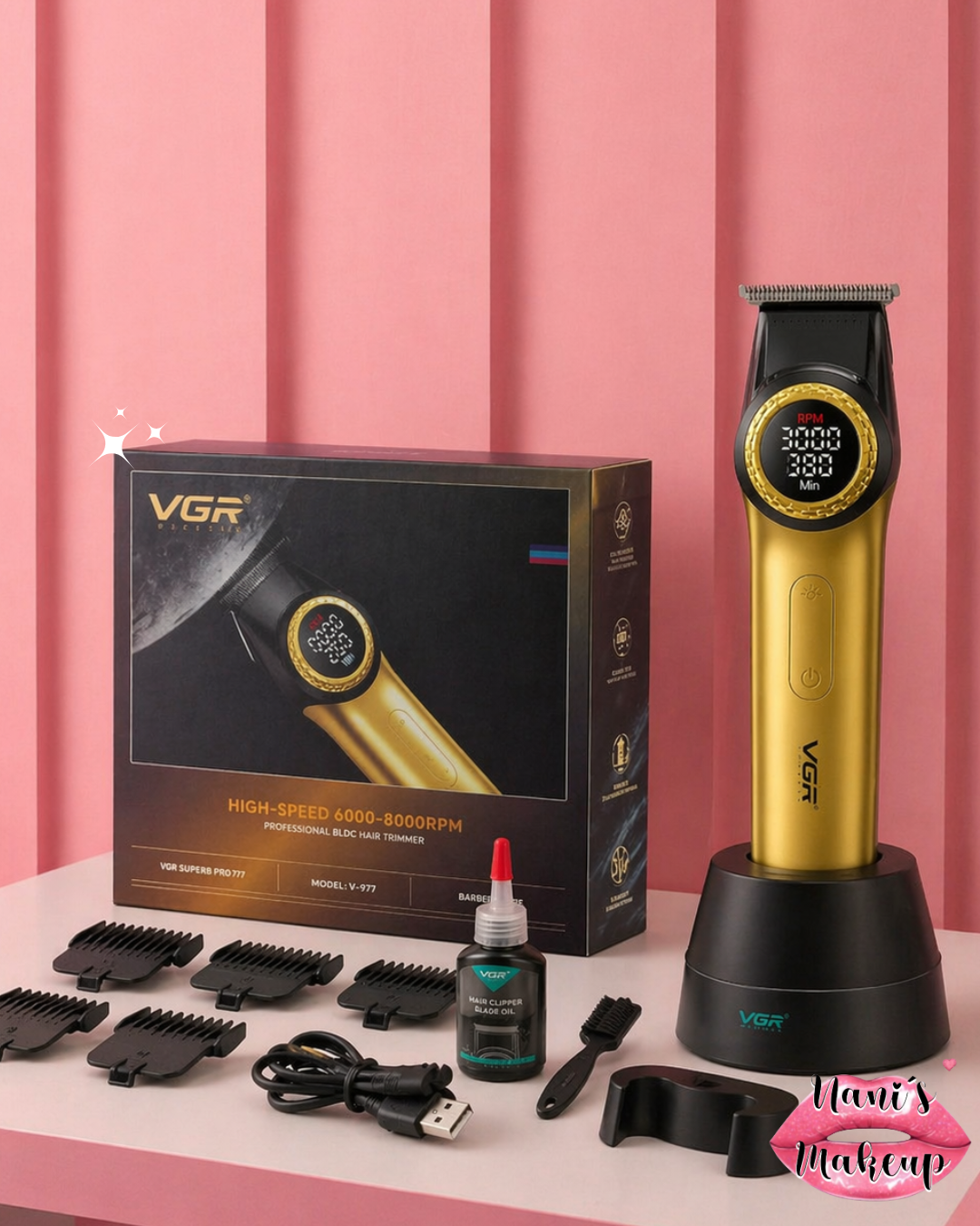 Máquina de afeitar profesional VGR V-977