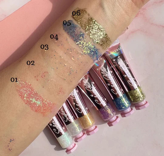Sombras Glitters en gel Ushas
