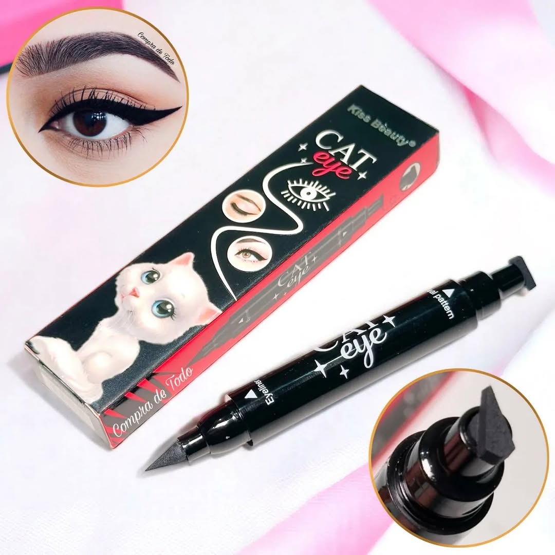 Delineador Kiss Beauty con Sellito Cat