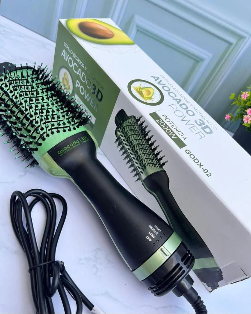 Cepillo Secador Aguacate 3D®