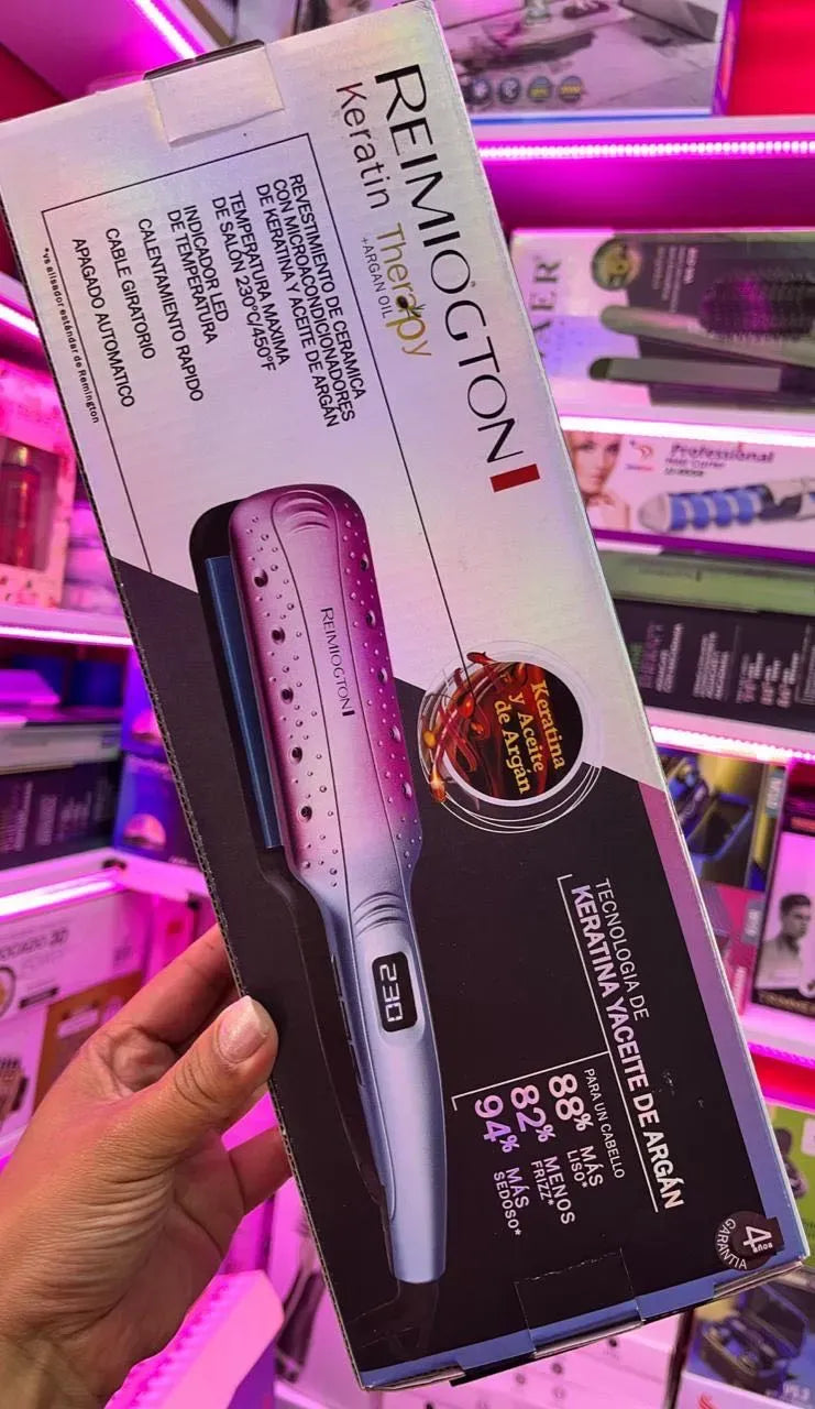 Plancha para el Cabello Keratina mas Argán
