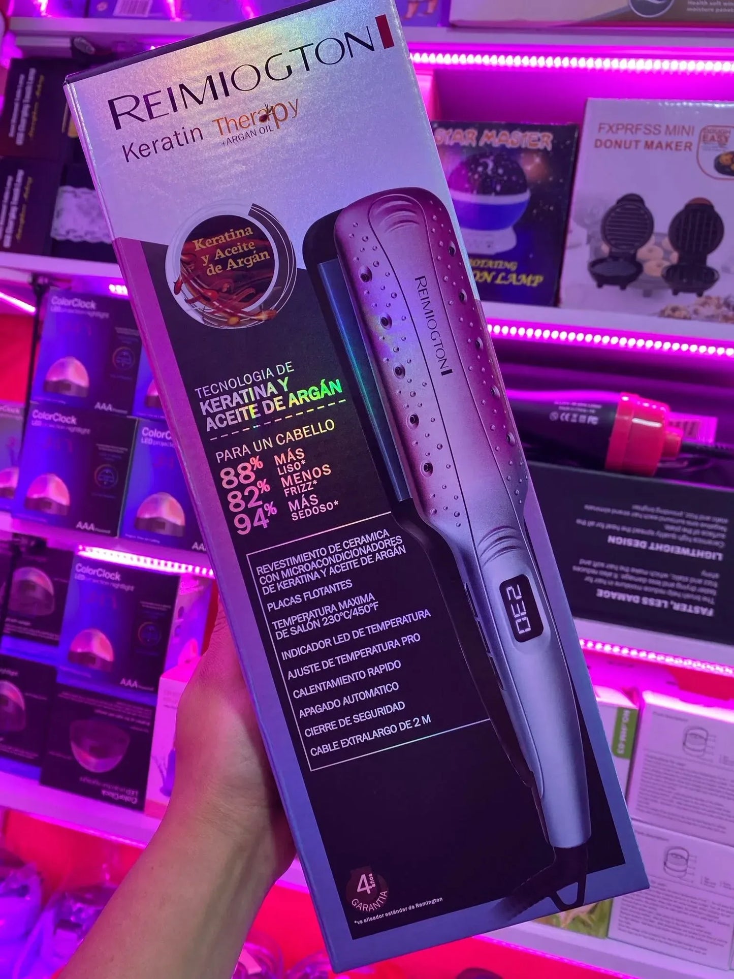 Plancha para el Cabello Keratina mas Argán
