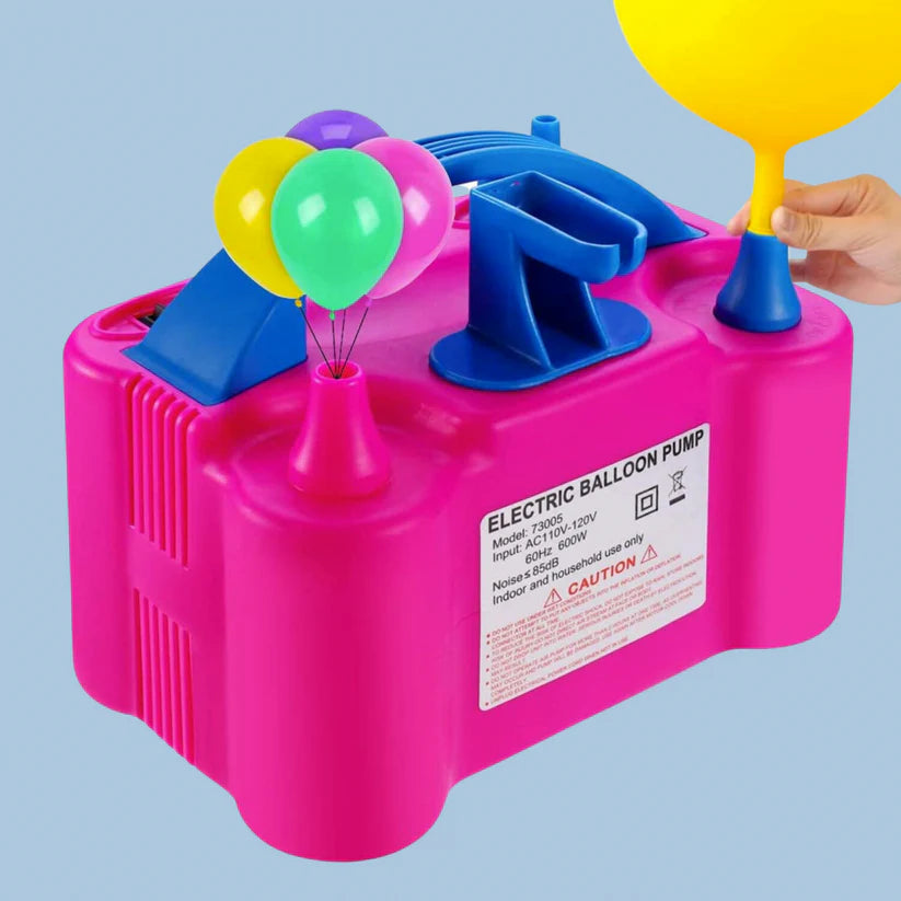 Inflador de globos eléctrico Doble Boquilla