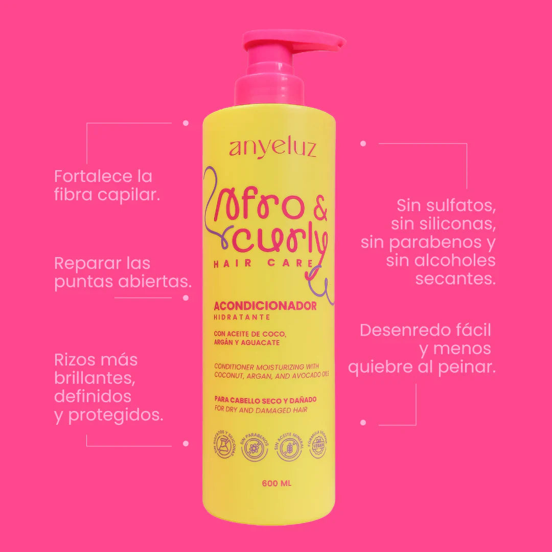 Acondicionador Afro & Curly Anyeluz 600mL