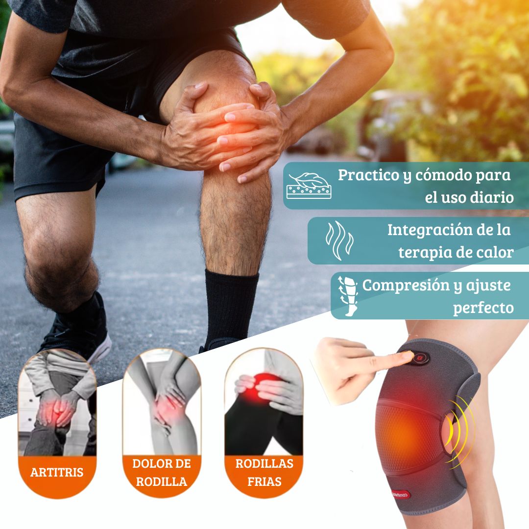 Rodillera Masajeador Eléctrico con vibración y calor para el dolor