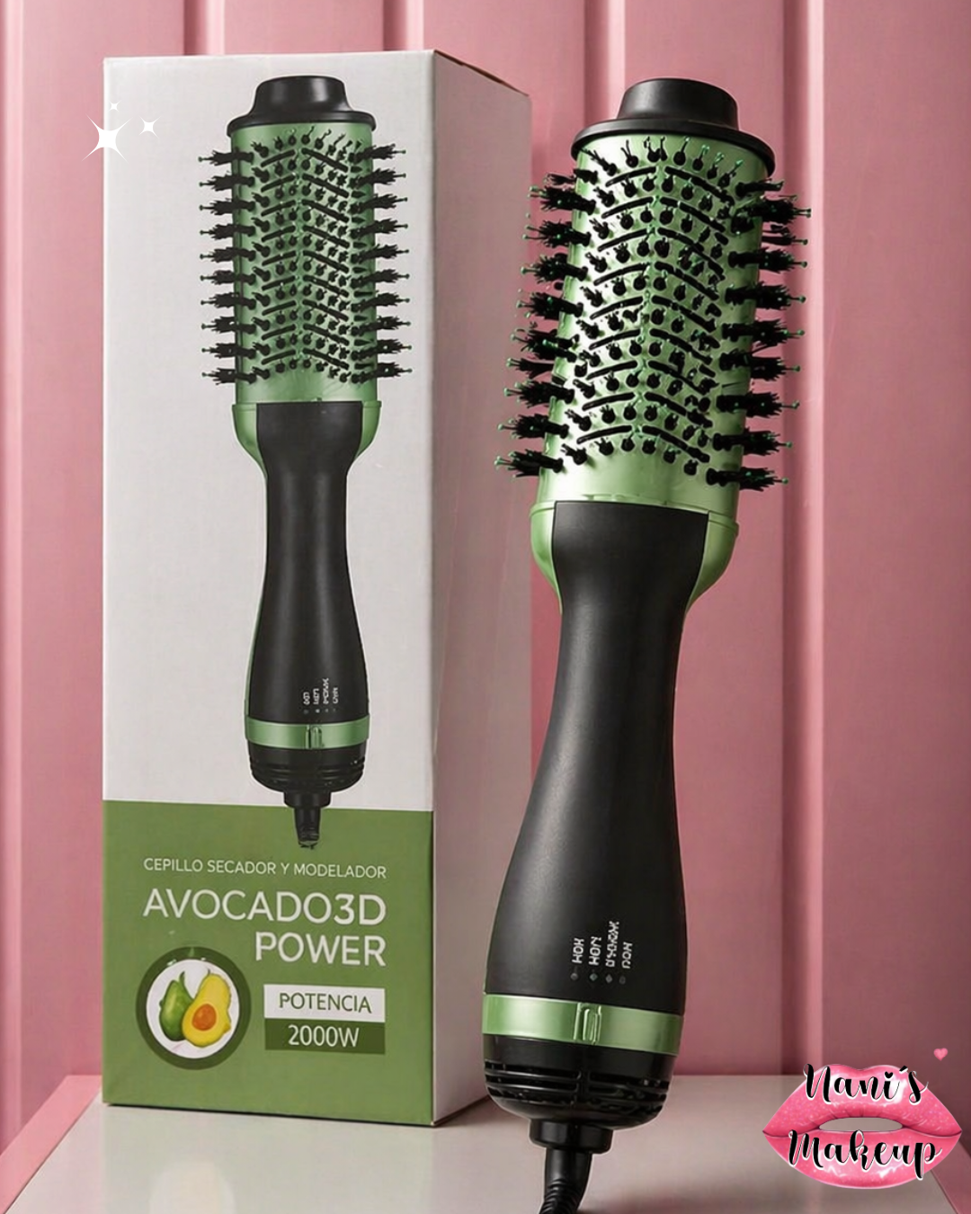 Cepillo Secador Aguacate 3D®