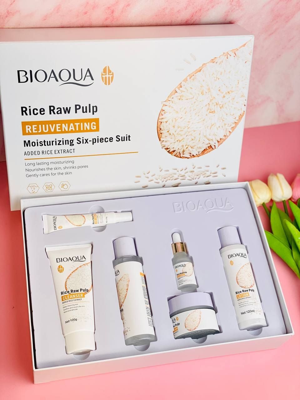 Kit de Skincare de Arroz Bioaqua