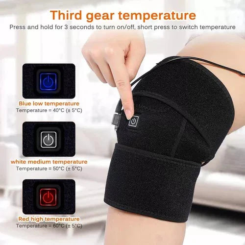 Rodillera Masajeador Eléctrico con vibración y calor para el dolor