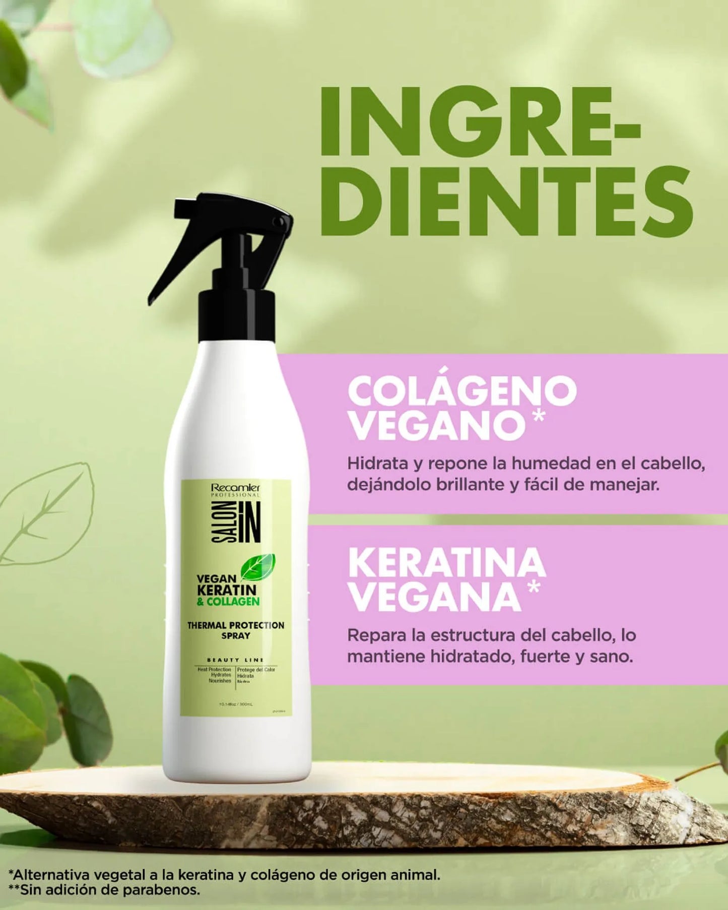 Termoprotector Keratina y Colageno Vegano Recamier