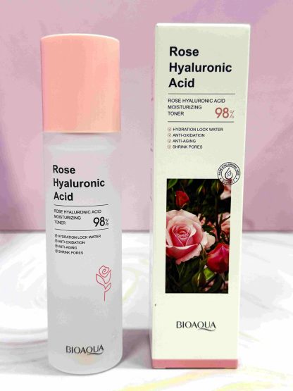 Tonico Hidratante Facial  de Rosas y Acido Hialuronico Bioaqua