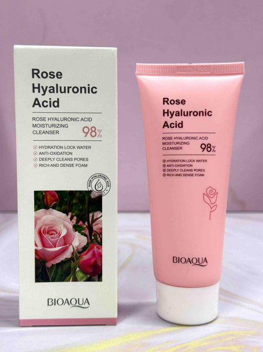 Jabon Facial Rosas y Acido Hialuronico Bioaqua