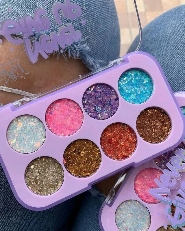 Sombras Glitters Holografico Prensadas Engol