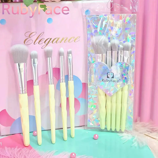 Set de mini-brochas Elegance 5 pienzas Rubyface