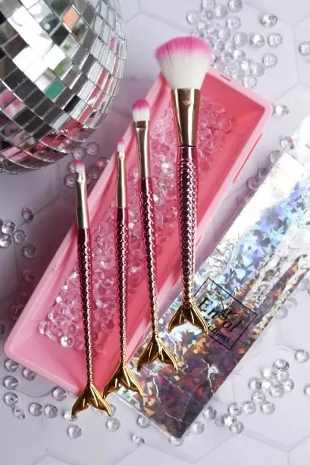 Set de brochas sirena x4 Piezas