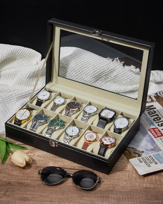 ⌚ Caja Organizadora de Relojes con Almohadas