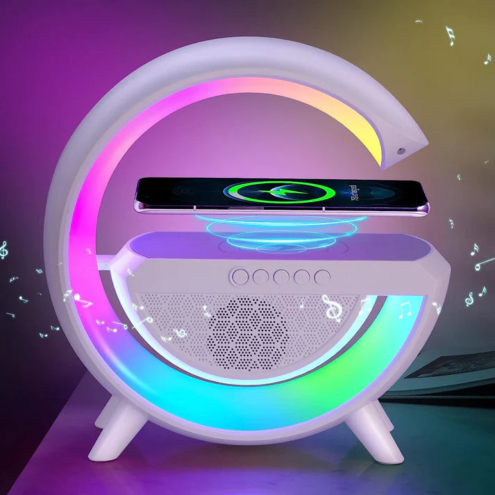 Parlante Multifuncional G Bluetooth, Reloj y Carga Inalambrica