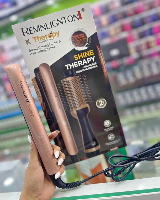 Combo Keratina – Plancha + Cepillo Secador ! Alisa, Seca y Cuida tu Cabello