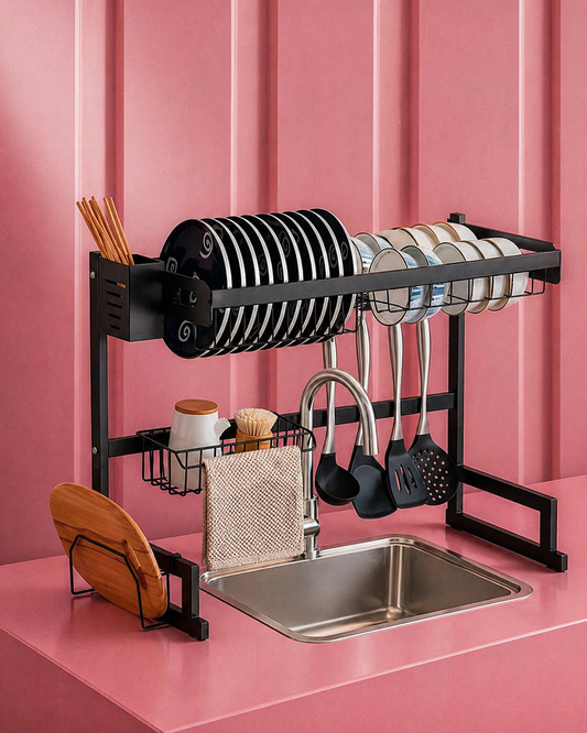 Escurridor De Loza Organizador Platos Utensilios Cocina 65Cm