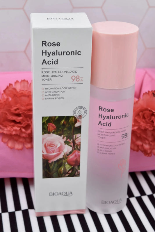 Tonico Hidratante Facial  de Rosas y Acido Hialuronico Bioaqua