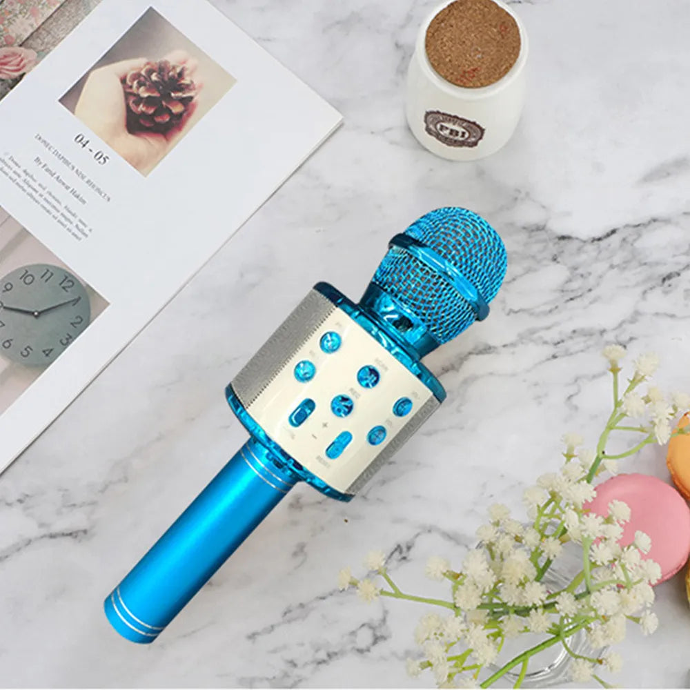 Micrófono con Bocina y Luz para Karaoke