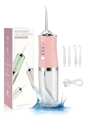 Irrigador Oral Portátil Recargable – Limpieza Profunda y Encías Saludables