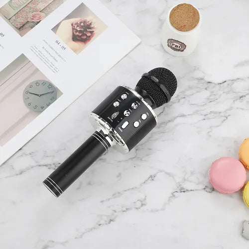 Micrófono con Bocina y Luz para Karaoke