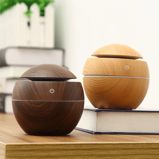 Humificador Difusor Redondo Efecto Madera