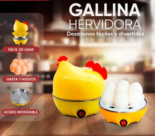 Hervidor Huevos Eléctrico Gallina Cocina Vapor 7 Huevos YS205