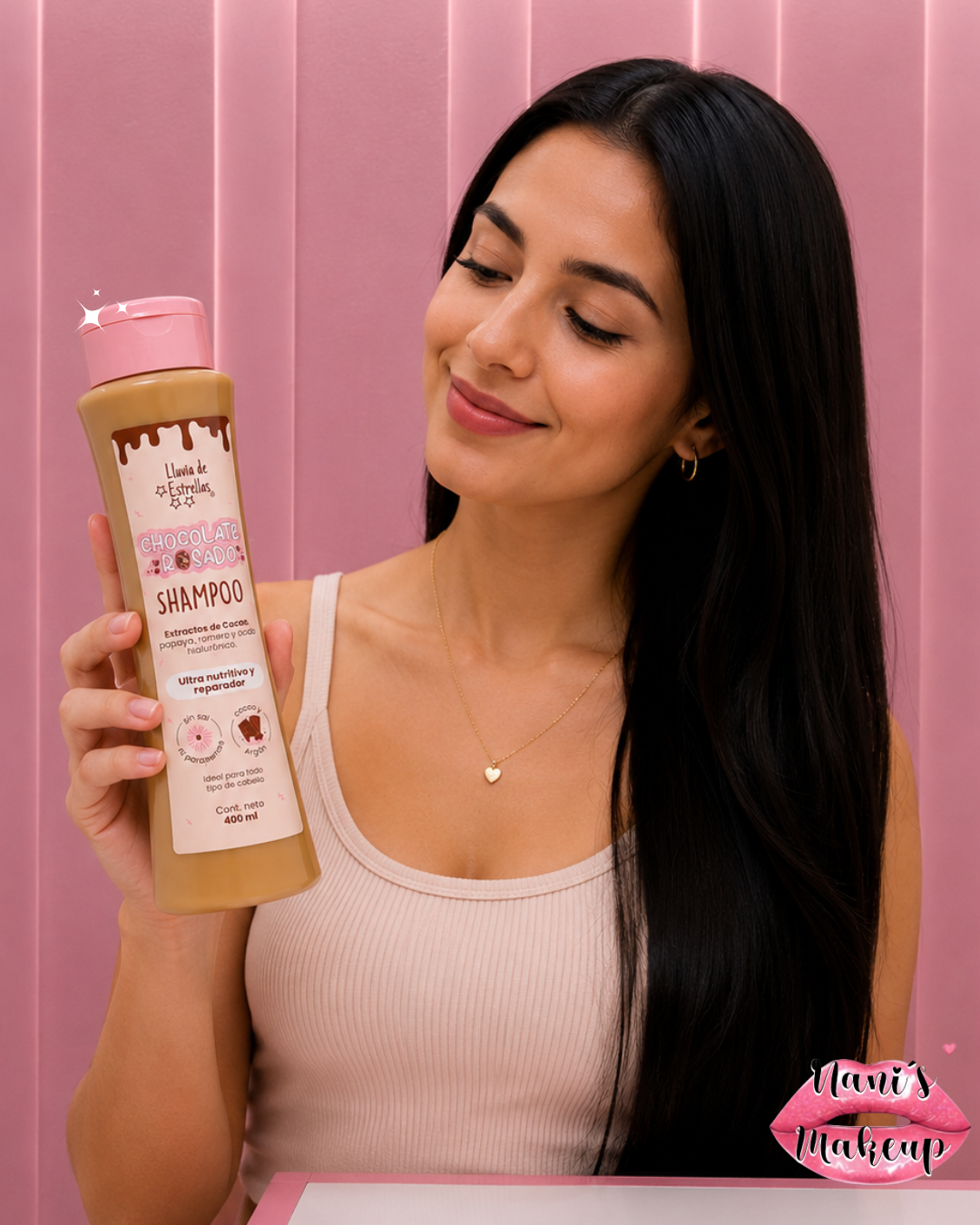 Shampoo Capilar Chocolate Rosado – Lluvia de Estrellas