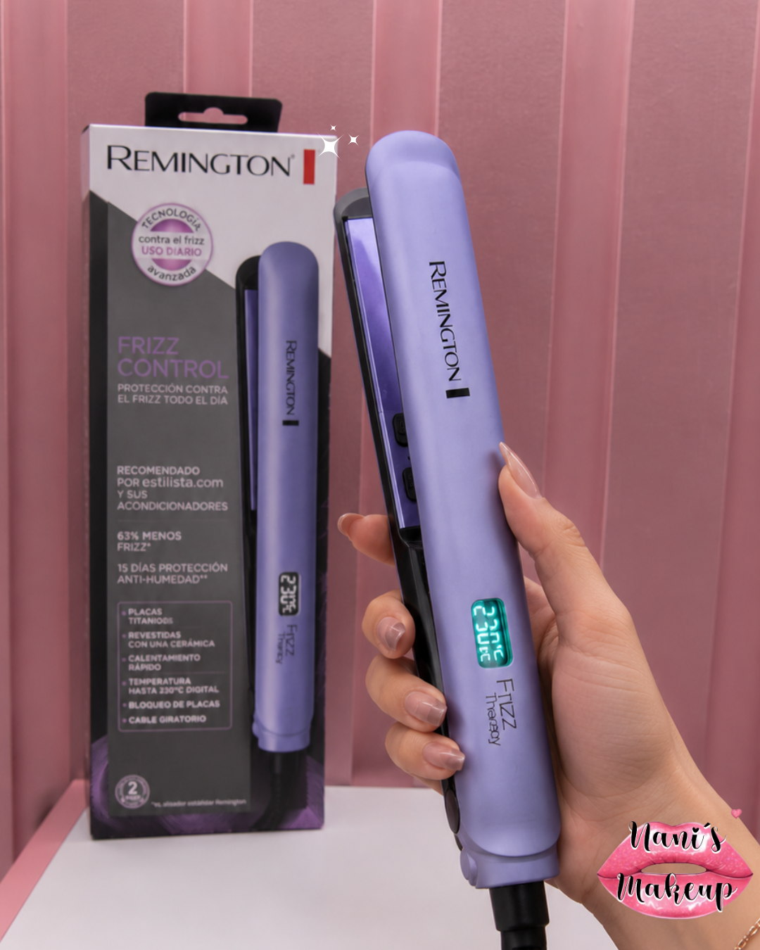 Plancha Alisadora Remigton Frizz Control Cerámica ORIGINAL