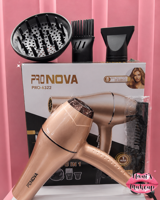 Secador De Cabello Profesional PRONOVA PRO-6322 6 En 1