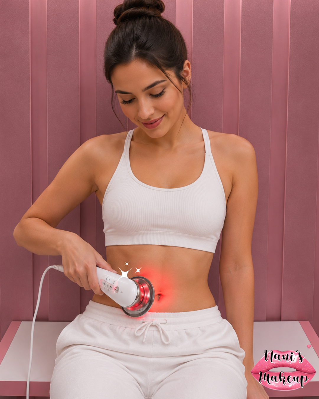 Masajeador Ultrasonido Infrarojo Galvanica Portátil 3 En 1