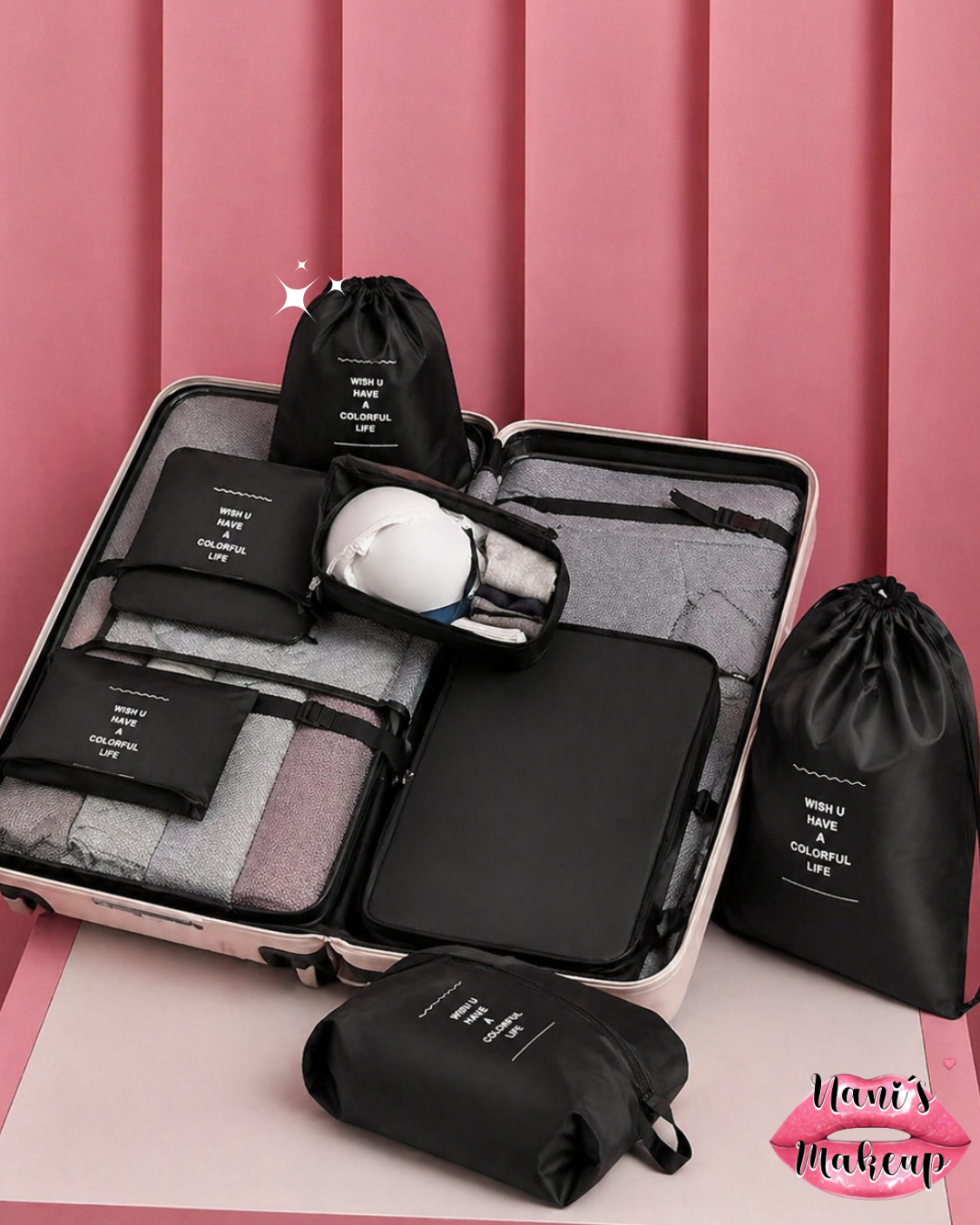 Organizador de Ropa para Maletas – Set de 7 Piezas