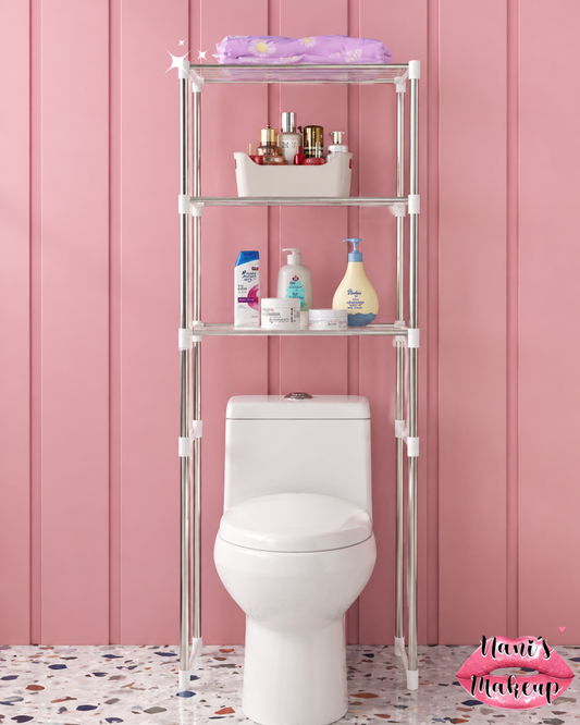 Rack organizador de baño con 3 estantes 🚽