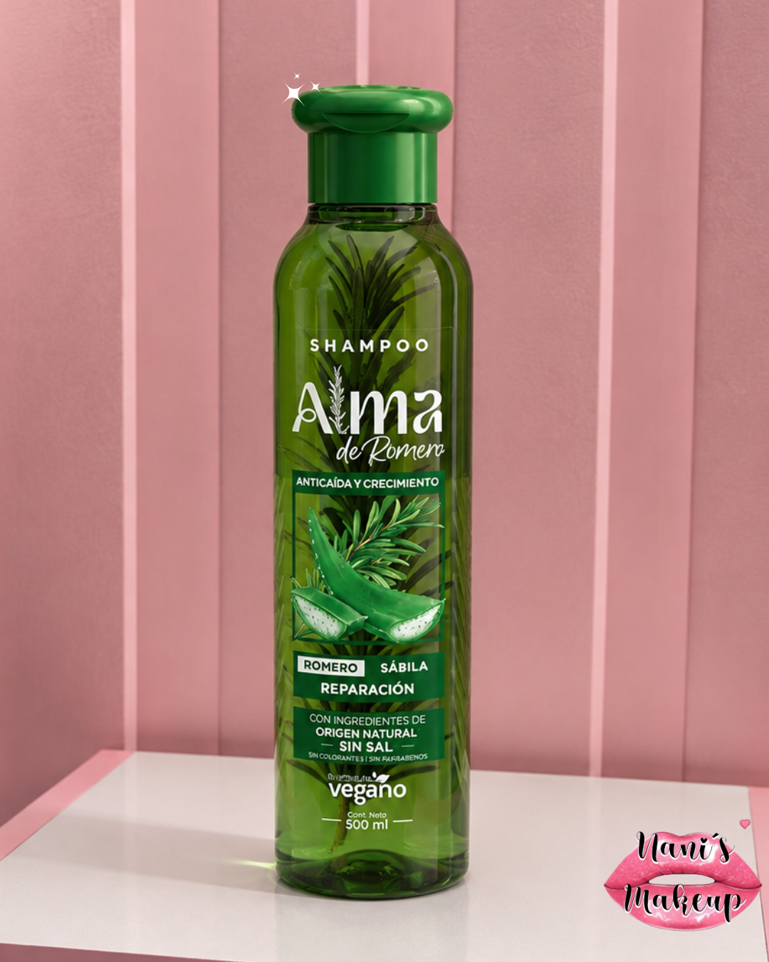 Shampoo Alma de Romero | Cebolla, Aceite de Argán, Sábila y Aguacate