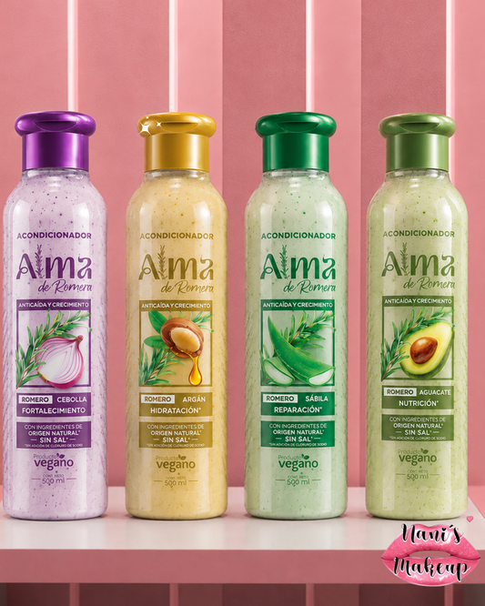 Acondicionador Alma de Romero | Cebolla, Aceite de Argán, Sábila y Aguacate