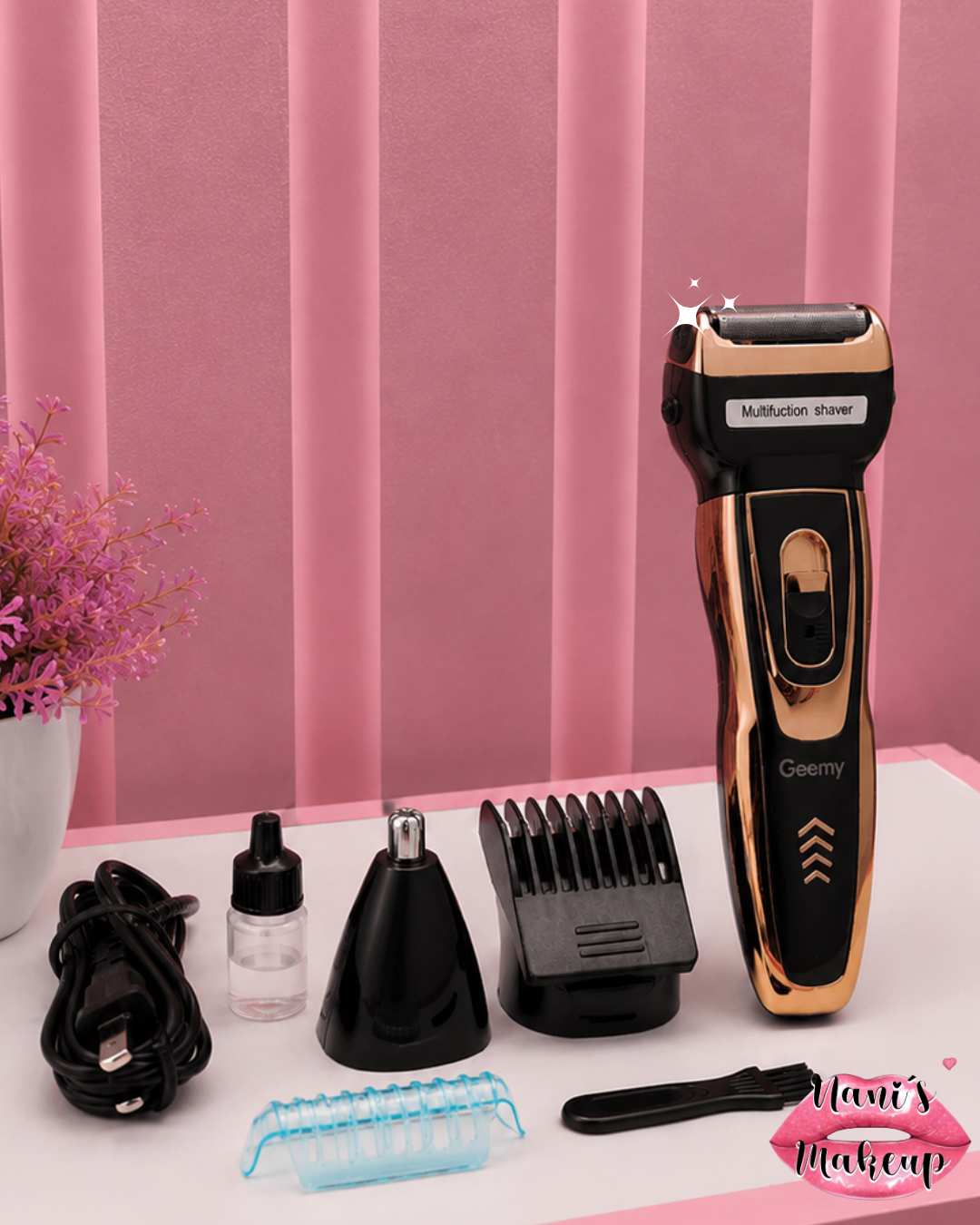 Máquina De Afeitar Geemy 3 en 1 Recargable