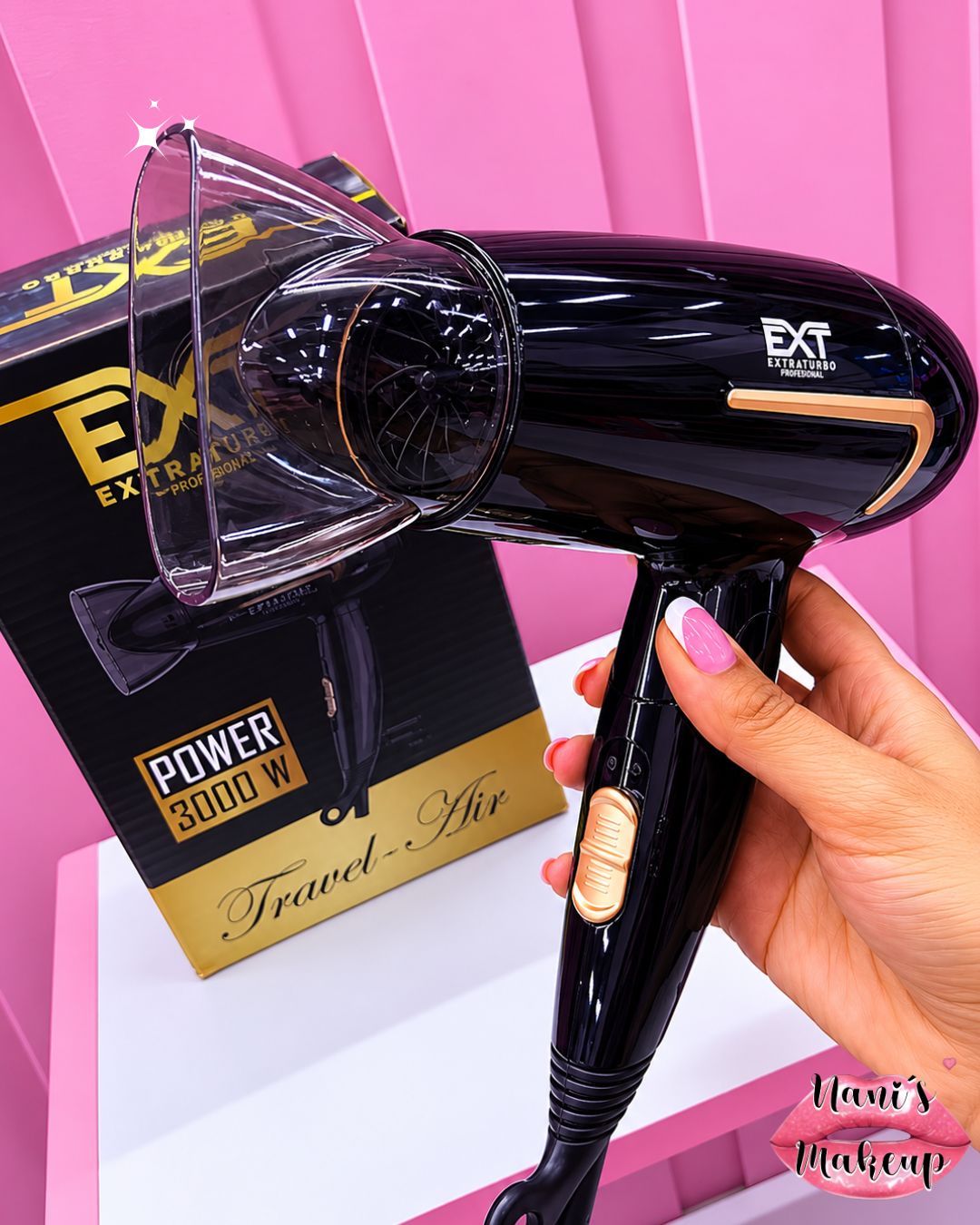 Mini Secador Extraturbo Profesional 3000W ORIGINAL