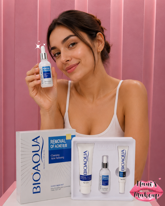 Kit Antiacné Bioaqua – Sérum Facial + Tratamiento Antiacné + Jabón Facial