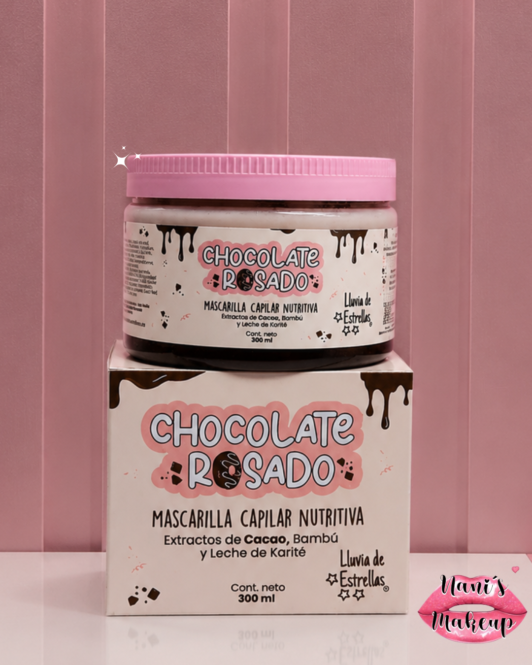 Mascarilla Capilar Chocolate Rosado – Lluvia de Estrellas