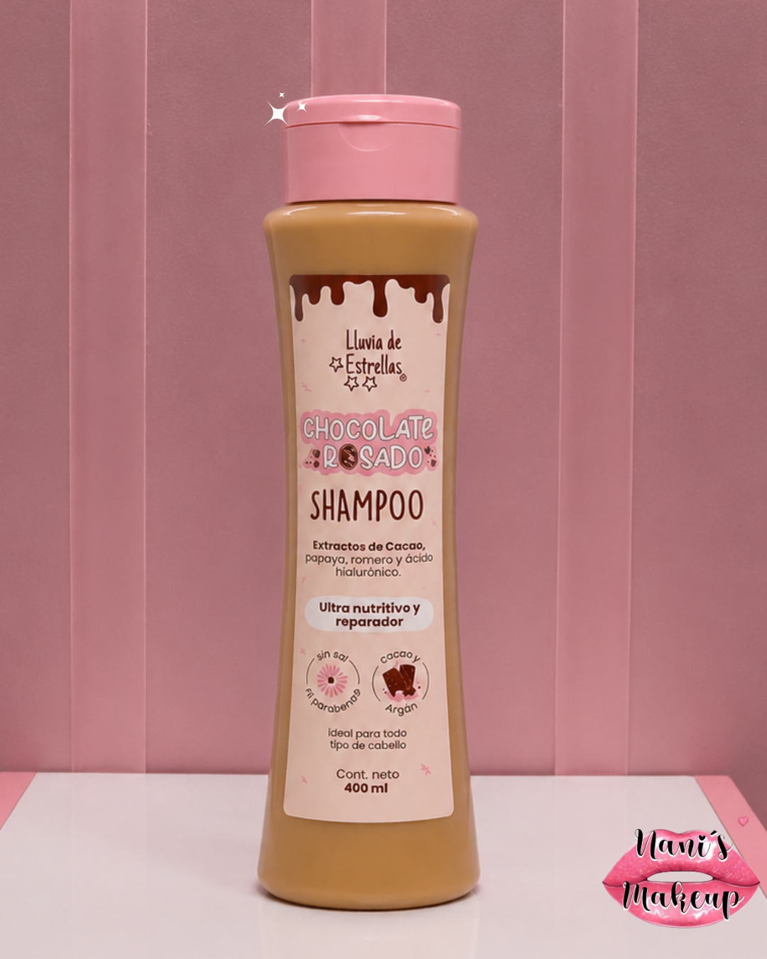 Shampoo Capilar Chocolate Rosado – Lluvia de Estrellas