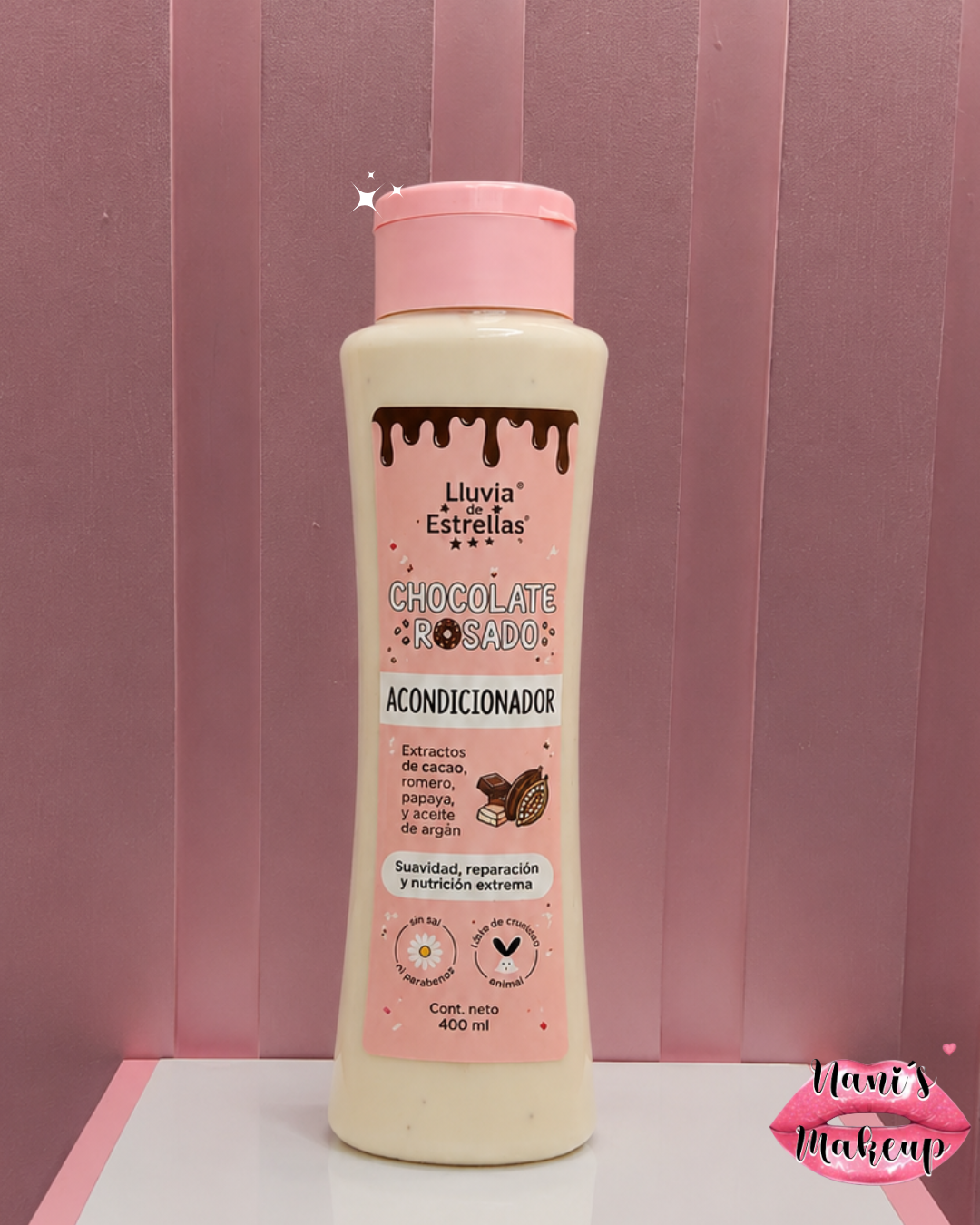 Acondicionador Capilar Chocolate Rosado – Lluvia de Estrellas