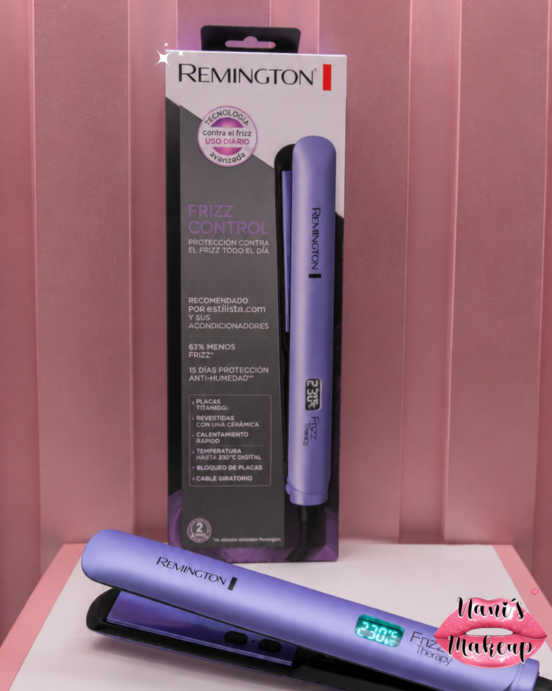 Plancha Alisadora Remigton Frizz Control Cerámica ORIGINAL