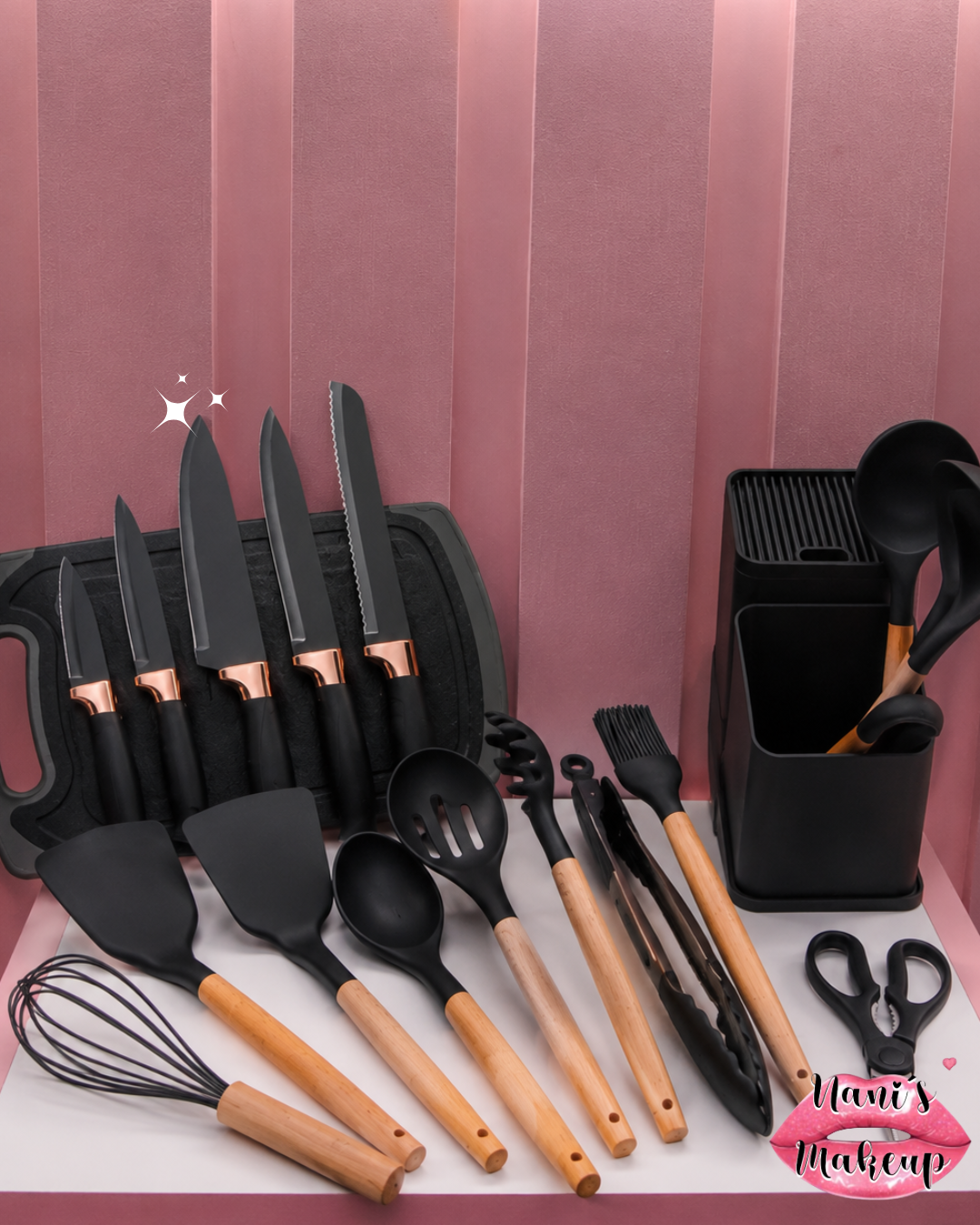 Set de 19 Utencilios de Cocina
